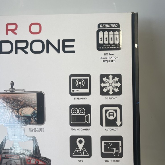 World tech elite 2.4 GHz 4.5 CH VENOM PRO GPS STREAMING DRONE NEW quadcopter - Picture 5 of 10